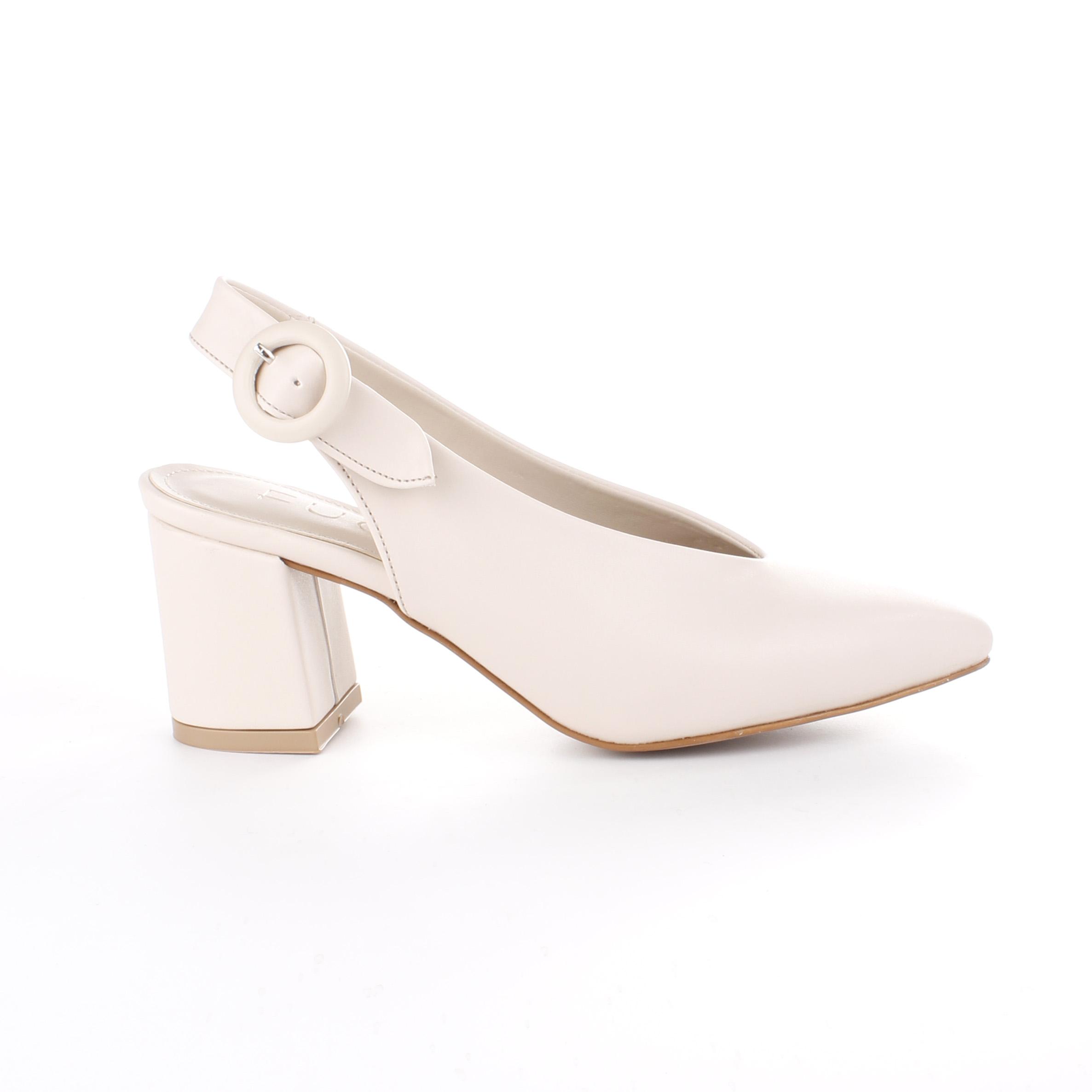 

Женские туфли на каблуке Бежевые туфли на низком каблуке с ремешком сзади Летний сезон 2022