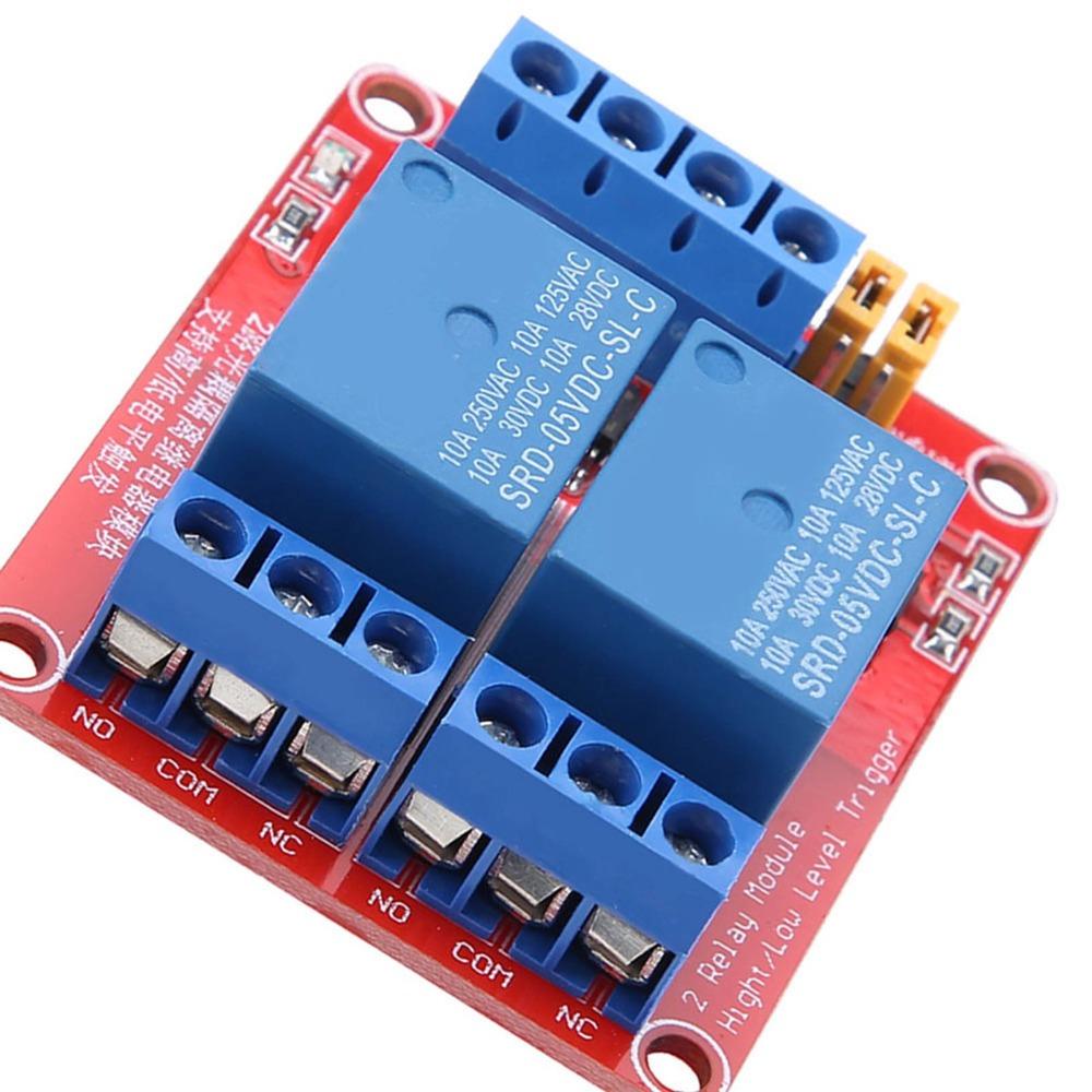 2 Channel High and Low Level Trigger Optocoupler Isolation Relay Module  DIY Electronics Projects