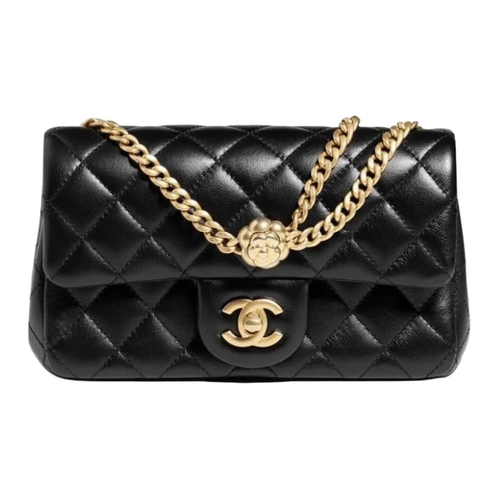 Chanel Classic Flap CF Sheepskin Chain Bag, Shoulder Bag, Crossbody Bag Mini Women's Black AS4041-B10716-94305