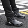Autumn And Winter Non-slip Rain Boots For Men Warm Rain Boots, Velvet Waterproof Shoes, Kitchen Plastic Work Shoes Fishing Shoes