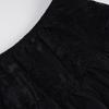 Spring/Summer Ballet Style High Waist Black Lace A-line Skirt for Women