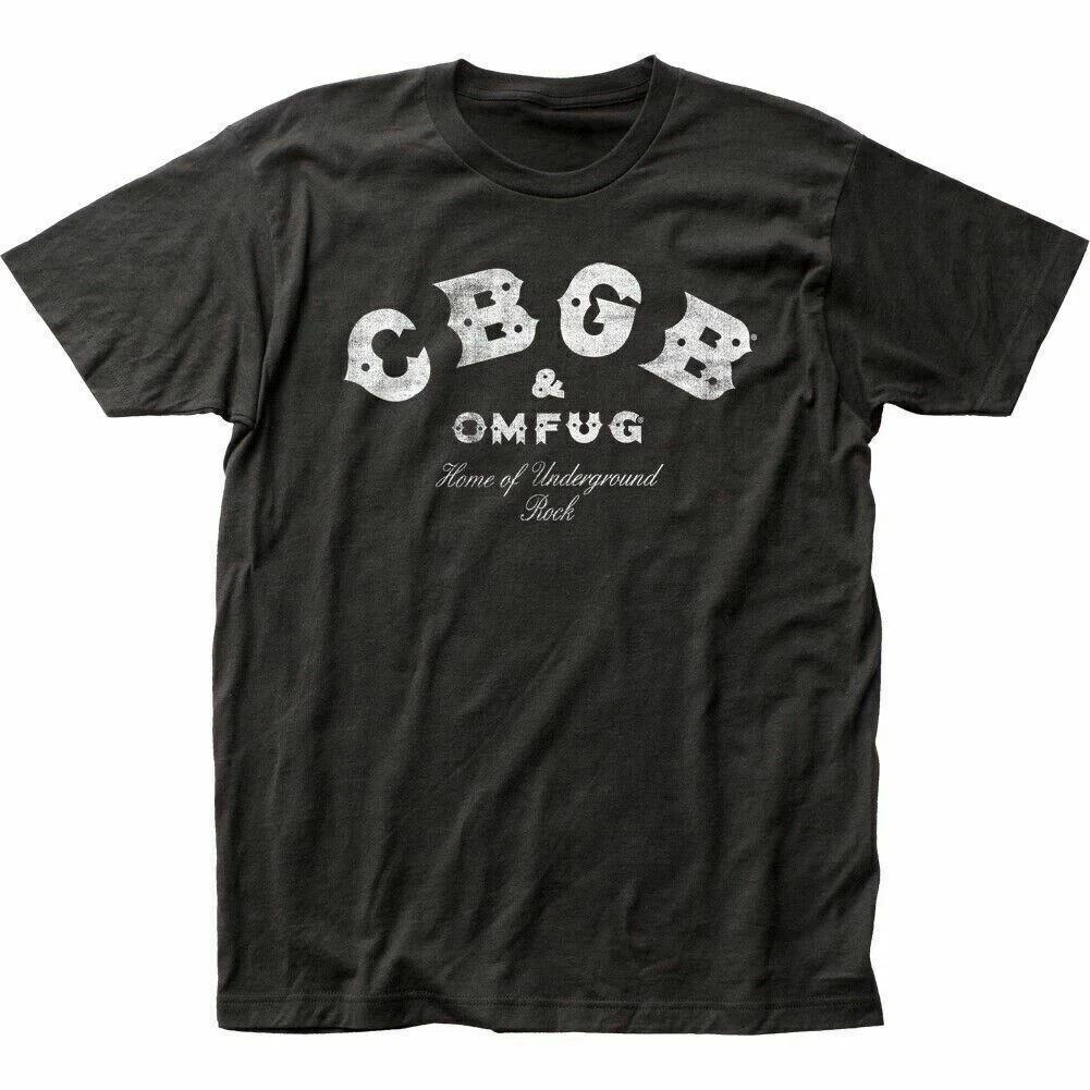 CBGB Distressed T Shirt Mens Licensed Rock N Roll Punk Music Band Tee New Black 4XL