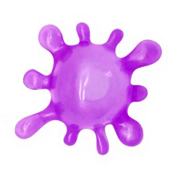 

Splash Shaped Squeeze Ball Slow-Rising Soft Fidget Toy for Stress Relief Non-Sticky Portable Fun Decompression Gadget for Kids Adults фіолетовий
