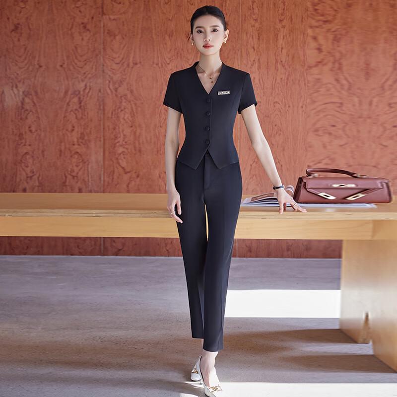 Women's Summer Short Sleeve Professional Suit Set
