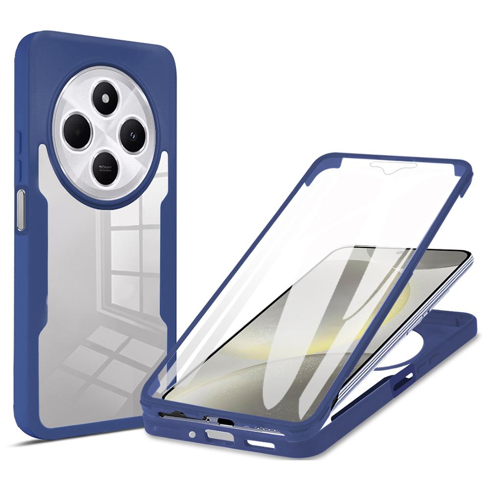 Phone Case For Xiaomi Redmi 14C 4G/14R 5G/A4 5G/Poco C75 4G,Acrylic+TPU Clear Cover with PET Screen Film