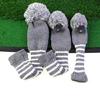 3pcs Protective Golf Club Headcover Soft Durability Universals Golf Club Cover for Drivers Soft Inner Lining