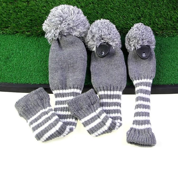 3pcs Protective Golf Club Headcover Soft Durability Universals Golf Club Cover for Drivers Soft Inner Lining