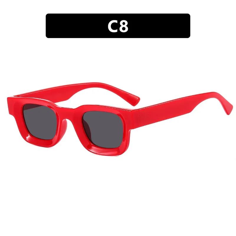 Fashion Travel UV400 Protection Sun Glasses Unisex Small Frame Concave Sunglasses Men Luxury Design Retro Hip-hop Punk Sunglass