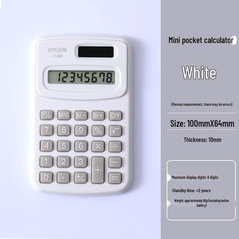 

Милый мини-калькулятор конфетного цвета, розовый, мультяшный, для учеников начальной школы