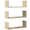 Modern Wall Storage Decorative Shelves Set of 3, Bathroom Wall Shelf, Hallway Decorative Shelf, 58x18x18 Cm