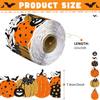 10m Halloween Pumpkin Bat Wavy Border Sticker Festive Wall Frame Blackboard Decoration
