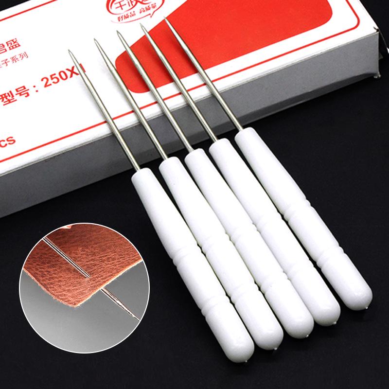 

Шило для кожевенного дела с пластиковой ручкой и износостойкой стальной иглой белый