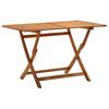vidaXL Folding Garden Table 120x70x75 Cm Solid Acacia Wood