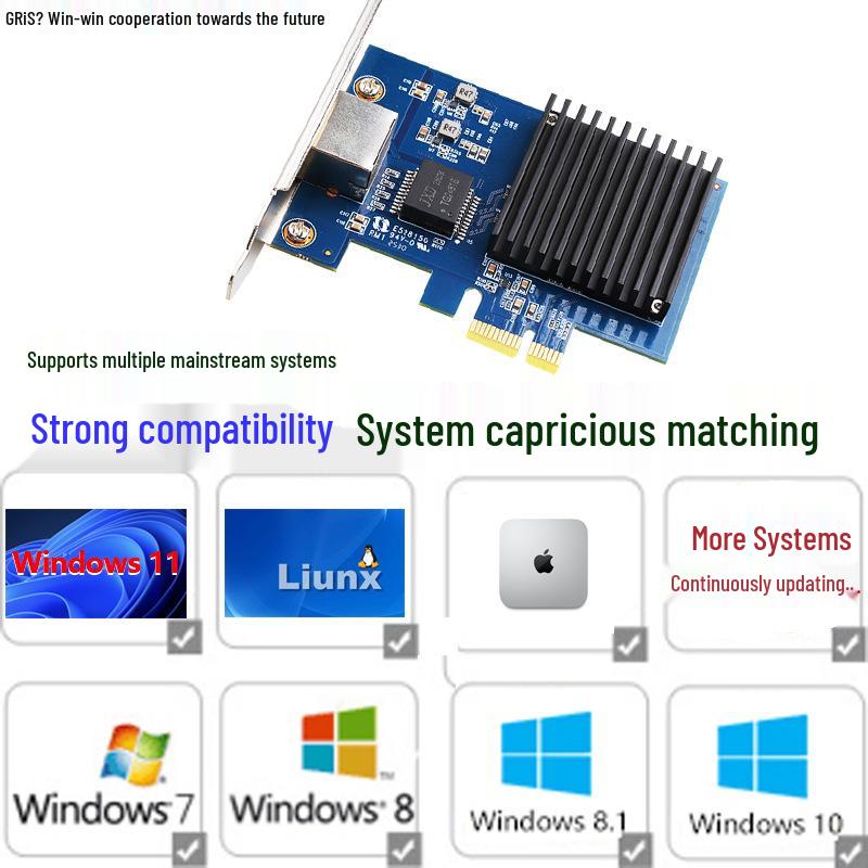 Realtek RTL8127 10 Gigabit PCI-E Network Card for Desktop Computer with RJ45