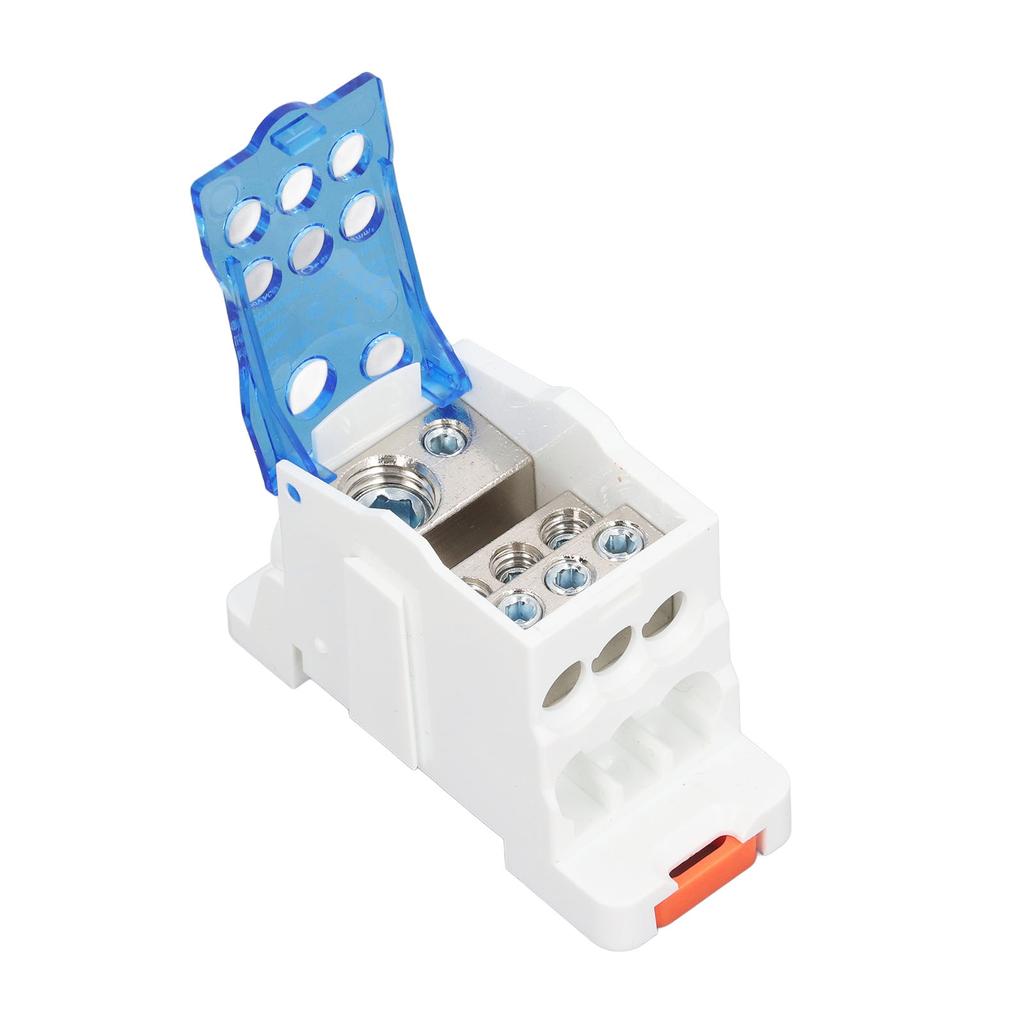 UKK160 Terminal Block Box DIN Rail Mount Single Pole Electric Wire Junction Box for Distribution