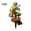 Animal Themed Lighting Solar-Powered Parrot Garden Light, Waterproof Stake Lamp with Auto Light On/Off, Bird Decorative for Outdoor Patio Pathway