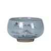 Boutique Ru Kiln Ceramic Teacup Hand Painted Flowers Meditation Cup Travel Tea Bowl Tie Guanyin Pu'er Master Cup Tea set Gifts