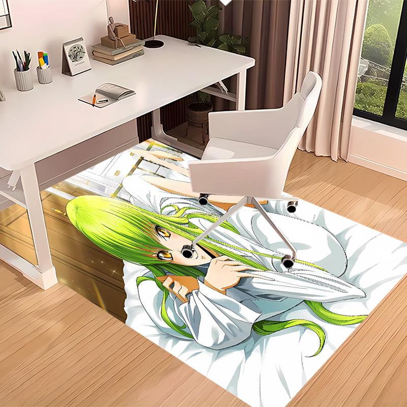 Anime Code Geass Printed Absorbent Washable Carpet,Non-Slip Bathroom Mats,Kitchen Rugs,Living Room Entrance,Camping Picnic Rugs