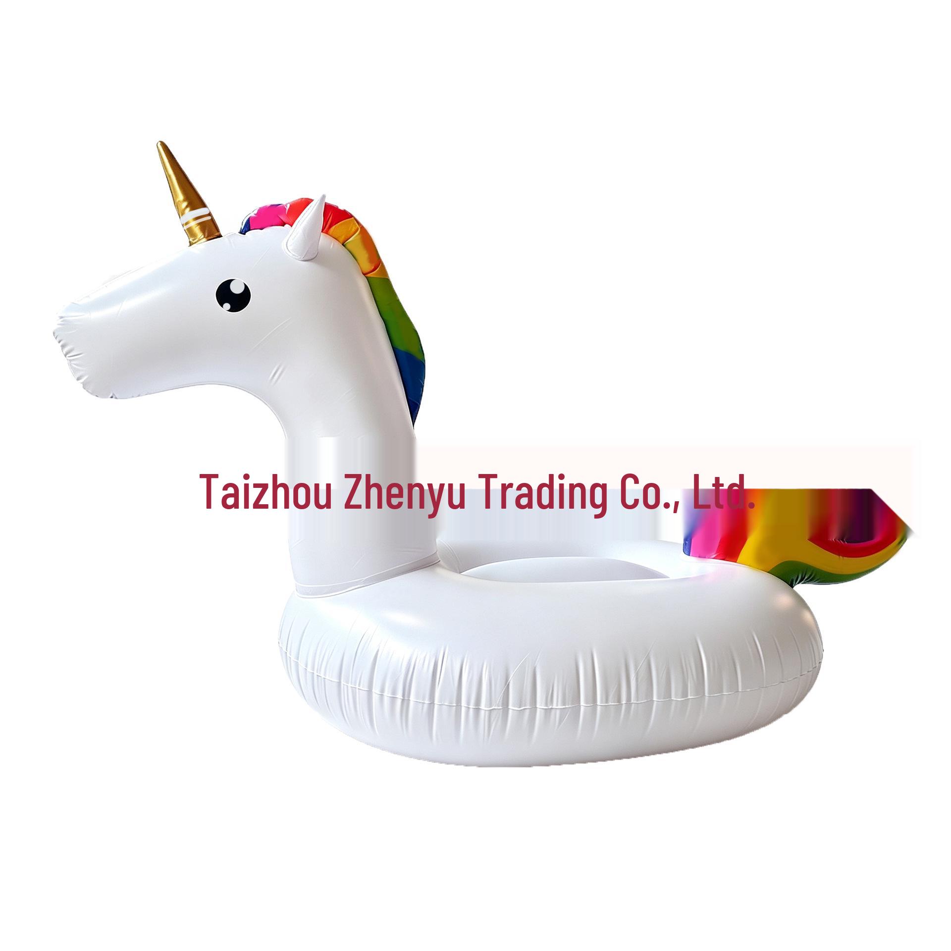Large Inflatable Unicorn Ride-On Float for Pool, Lake, & Ocean