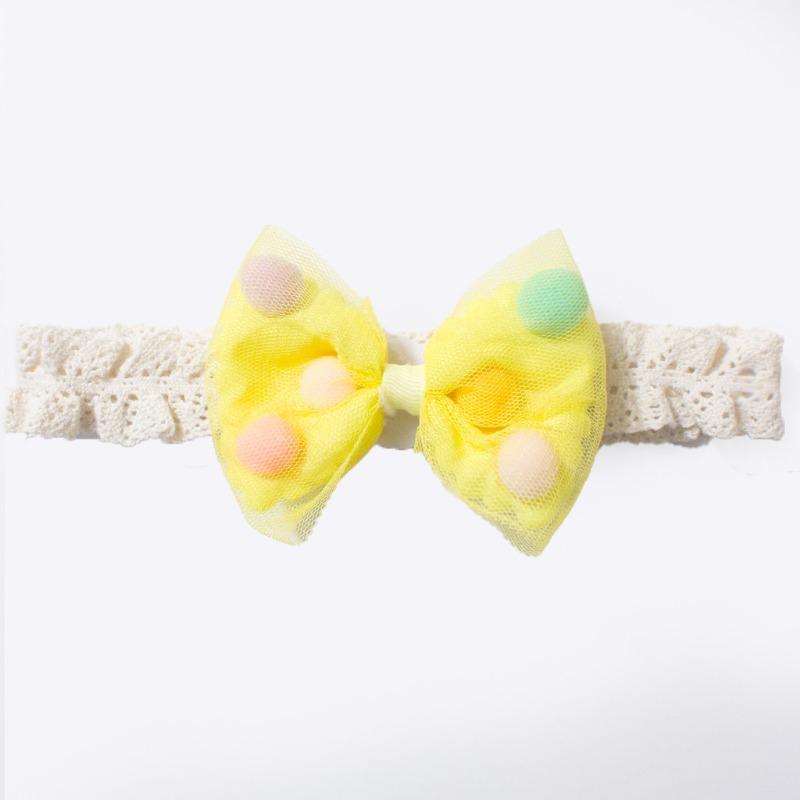 New baby lace headband, cute bow baby fontanelle headdress, children's jewelry