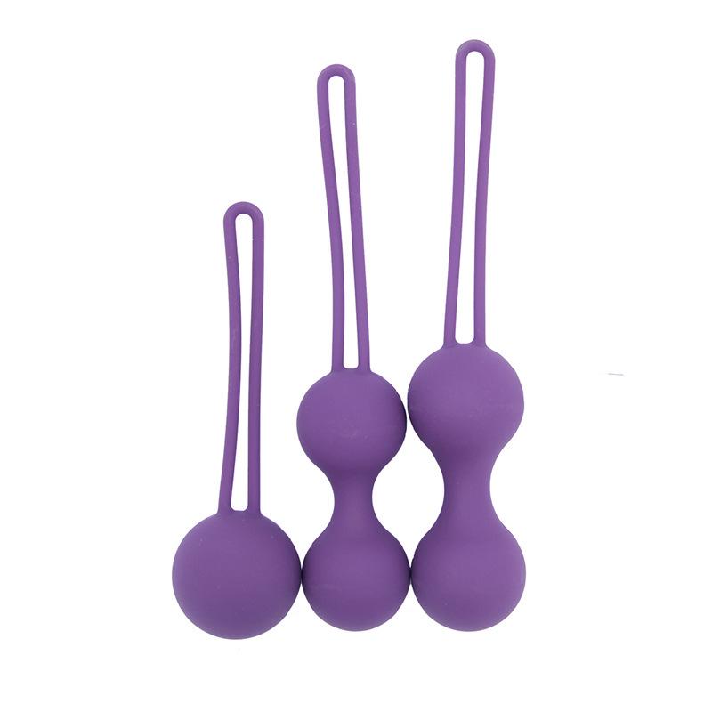 Orissi Kegel Smart Balls: Women's Vaginal Tightening Silicone Dumbbells, 3-Piece Postpartum Set