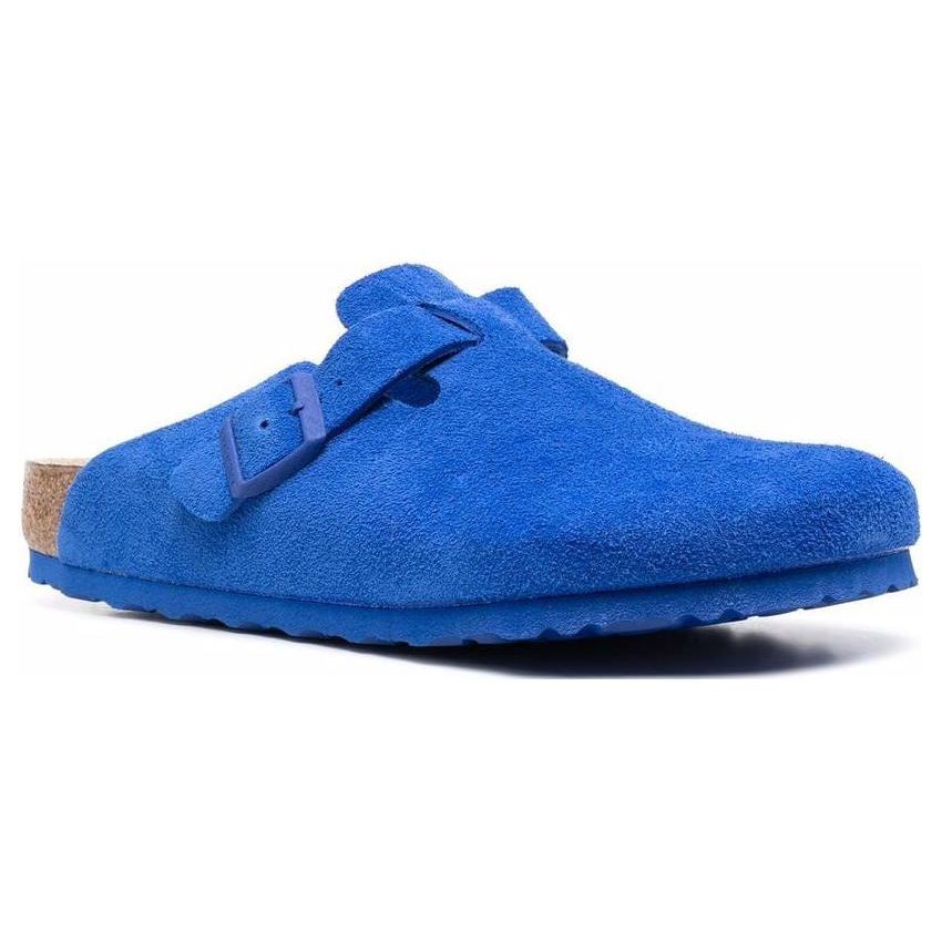 Birkenstock Pantofole alla moda in camoscio a punta chiusa Unisex Blu 1022556