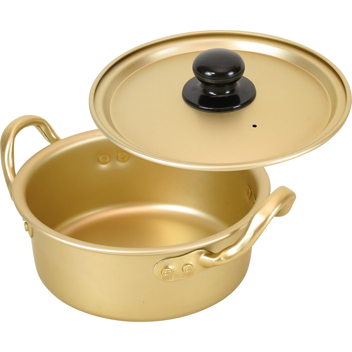 

Wahei Freiz Ramen Instant Spicy Taste Korea Korean-Style Pot, 16cm, Aluminum, Ramen, Double-Handled Pot, Exploration Edition, RB-3659 золотой