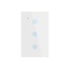 2025 New Design Products Tuya Smart Wifi Wall Switch Us Standard Glass Touch Panel Light Switch Support App Remote Control