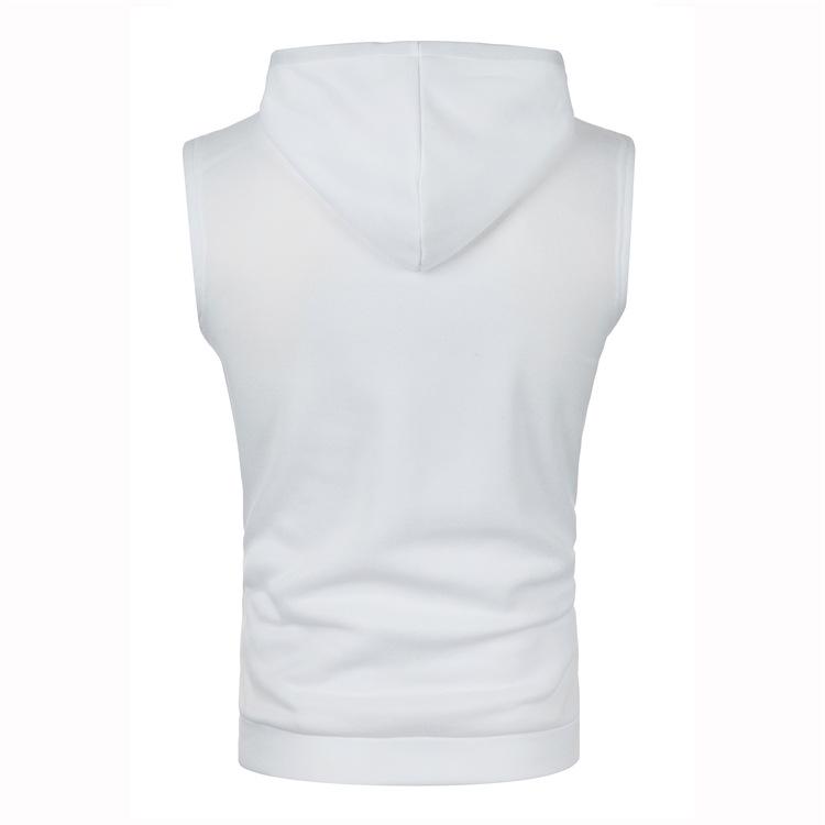 Gilet in Maglia con Cappuccio da Uomo Slim Fit - Pile Sottile, Edizione Autunno/Inverno