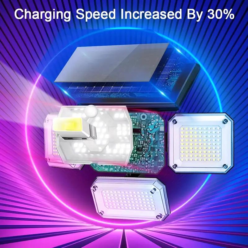 333LED Solar Powered Outdoor Light Motion Sensor with Remote Security Street Lamp Adjustable Waterproof Garage Garden Patio