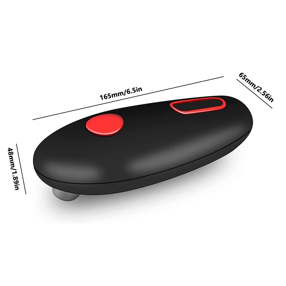 

Automatic Can Opener Electric Bottle Opener One Touch Hand Held Can Opener None Sharp Edges Jar Tin Opener Kitchen Tools Gadget чорний
