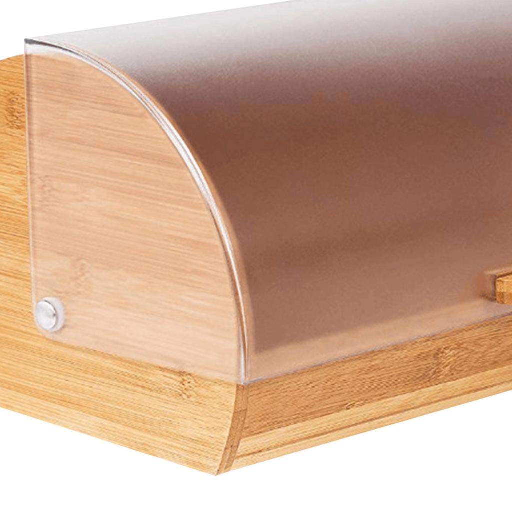 Bamboo Bread Box with Lid Versatile Storage, for Toast Donuts Bagels & Pastries, Kitchen Home Countertop Organizer