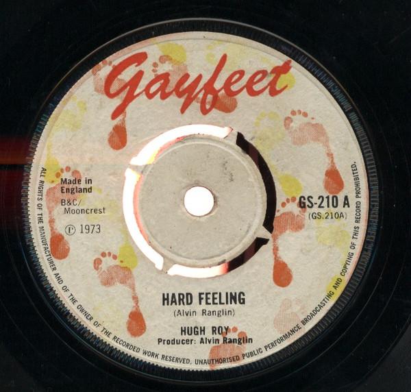 

7inch Record U-ROY - Hard Feeling GS210 Gayfeet 1973 UK Reggae, Ska & Dub Used
