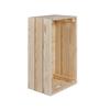 Inter Link Caisse en bois Valloni L pin naturel
