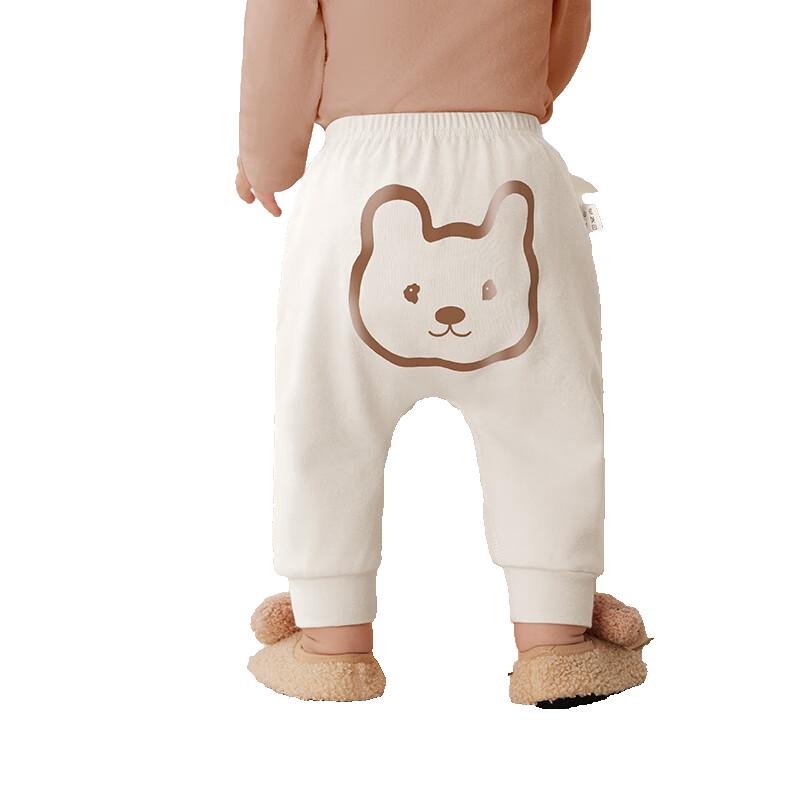 JOYNCLEON Baby Fleece-Lined Cotton Diaper Cover Pants 80