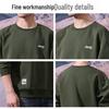 Jeep Men's Loose Fit Round Neck Pullover Sweatshirt