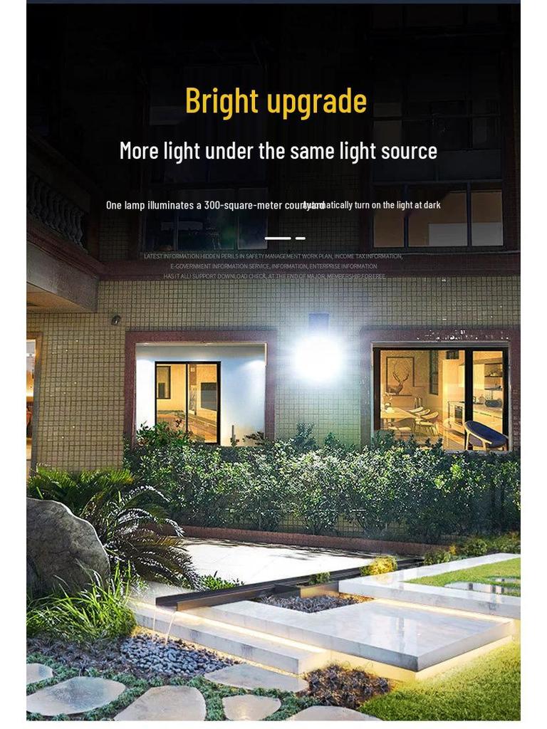 Super Bright Solar Lights for Outdoor Courtyard and Rural Doorways