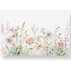 AnyDesign 50 Pack Floral Paper Placemat Disposable Watercolor Wildflower Place Mat 11 X 17 Inch Flower Decorative Paper Table Mat for Dinner Table
