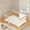 DANLE Double-Layer Iron Kitchen Dish Drying Rack