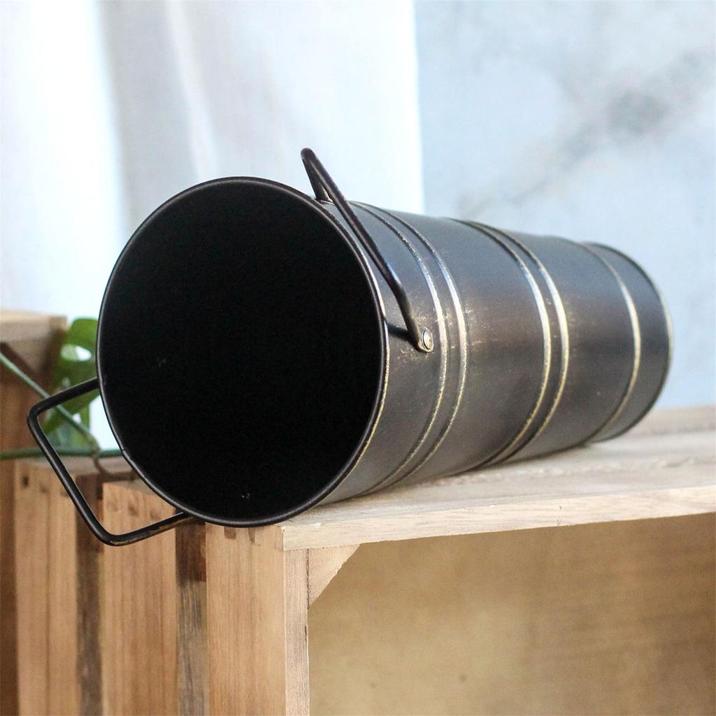 Blomförvaringshink Blomsterarrangemang Dekorativa Hinkar Fäste Metallhållare Ställ Metalljärnställ för Inomhushem