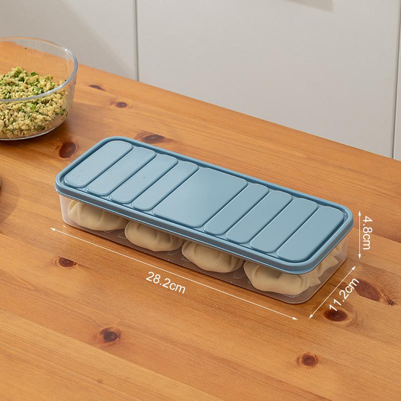 Household Food Egg Crisper Box Refrigerator Dumpling Box Wonton Fresh-Keeping Organizers Quick Freezing Refrigerator Storage