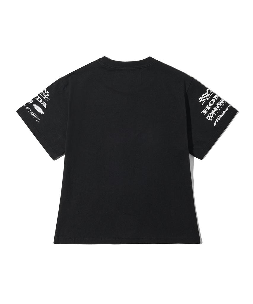 PHYPS MOTORCYCLE Womens Wing Collect Logo Short Sleeve Black