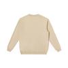 Comfortable Metallic Effect Printed Round Neck Long Sleeve Sweatshirt Unisex Sweatshirt Beige LUT007218204177A03034