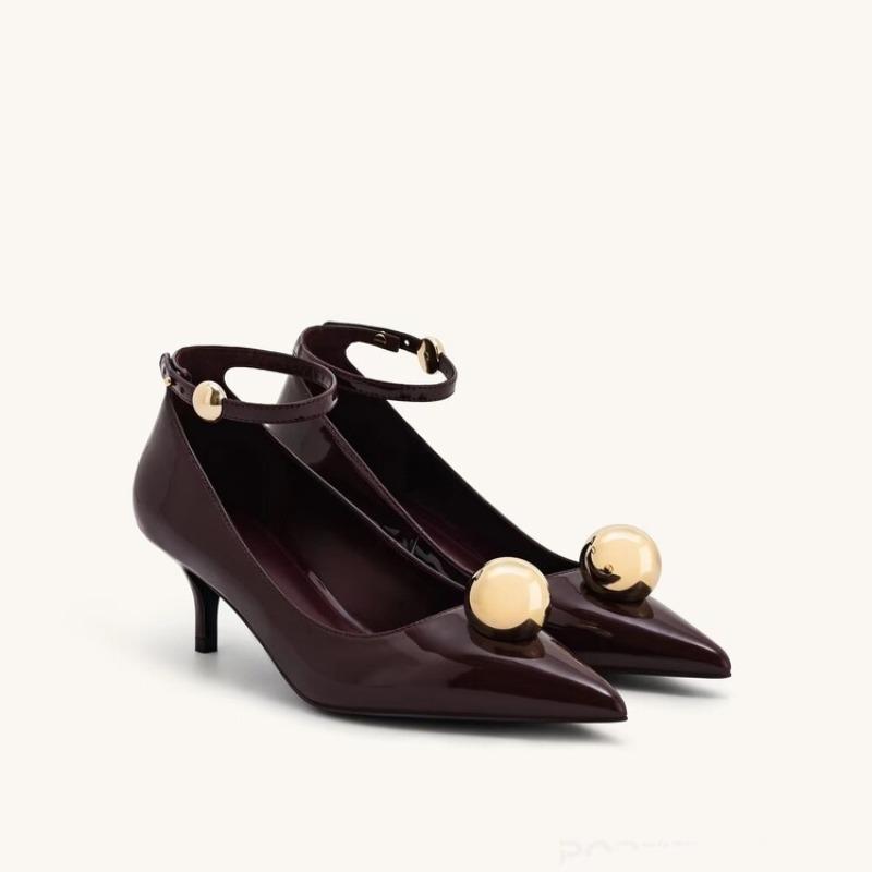 Fashion Brand 5.5cm Slim Heel Pointed Fashion Show Style High Heel Shoes Spring Autumn Women Sexy Party Commuting Naked Shoes Size 34-43