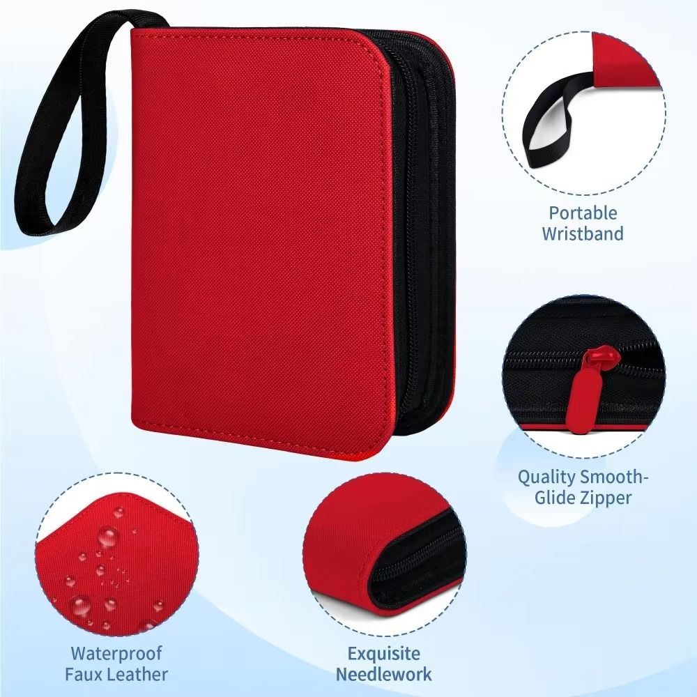 Large Capacity Card Binder PU Leather Card Collection Holder Cool Anime Card Book Anime Game