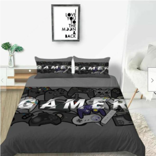 Spielekonsolen-Griff Zwei Serien Bettwäsche Dreiteiliges Eaby Heimtextil-Set