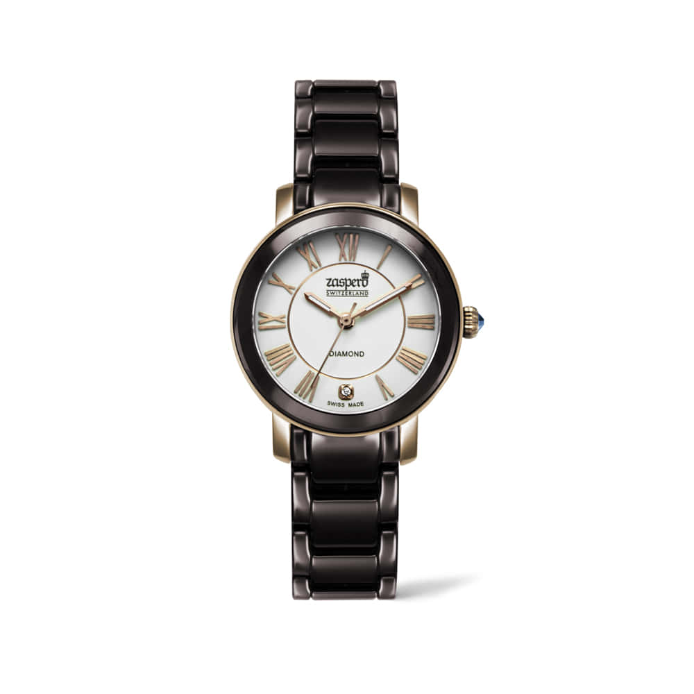 Jaseupelo Swiss Women'S Classico Diamond Point Ceramic Watch Cg501-77
