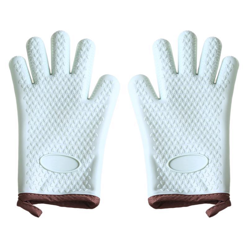 Heat-Resistant Non-Slip Silicone Oven Mitts for Baking