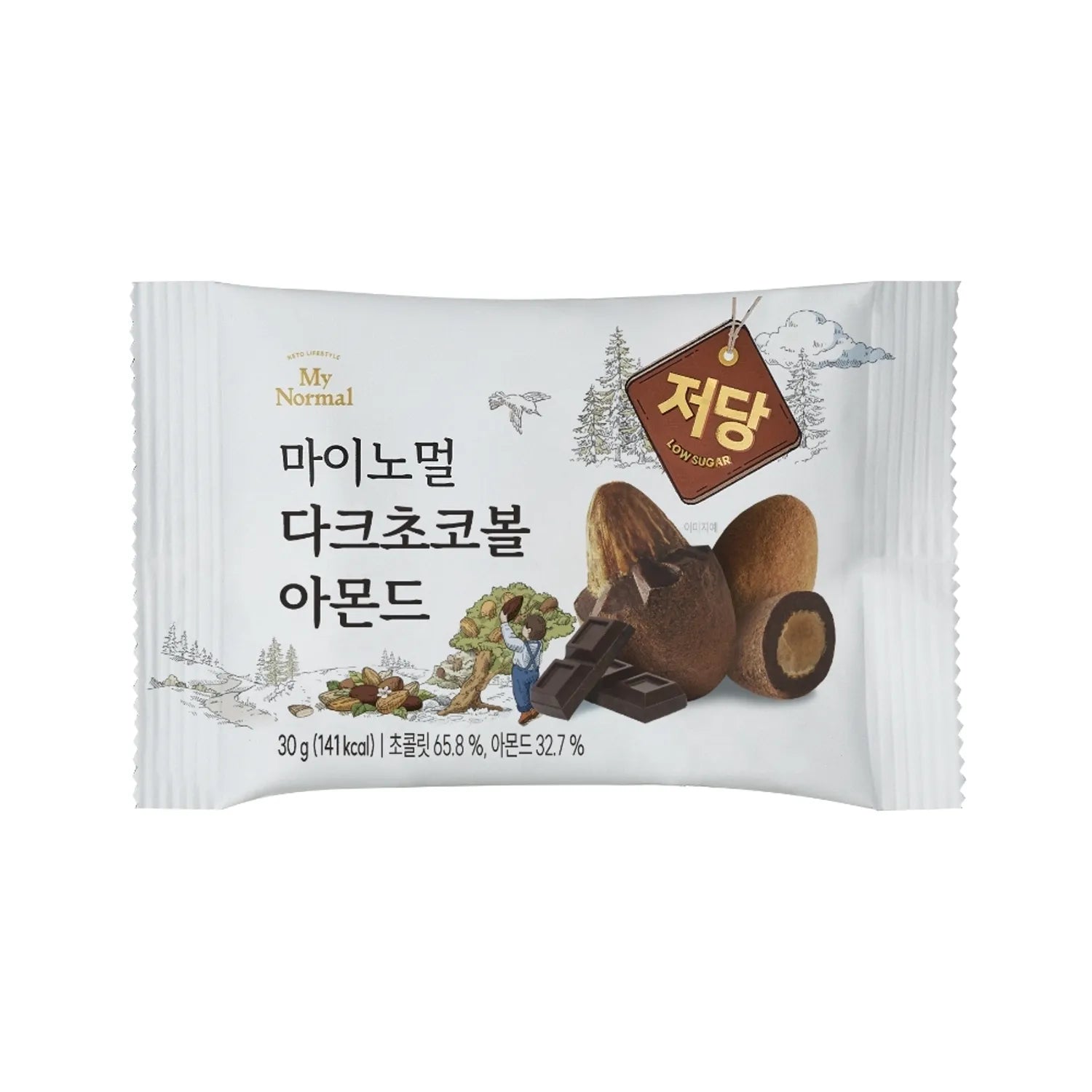Mynormal Choco Ball #Dark Choco Almond 30g 30g