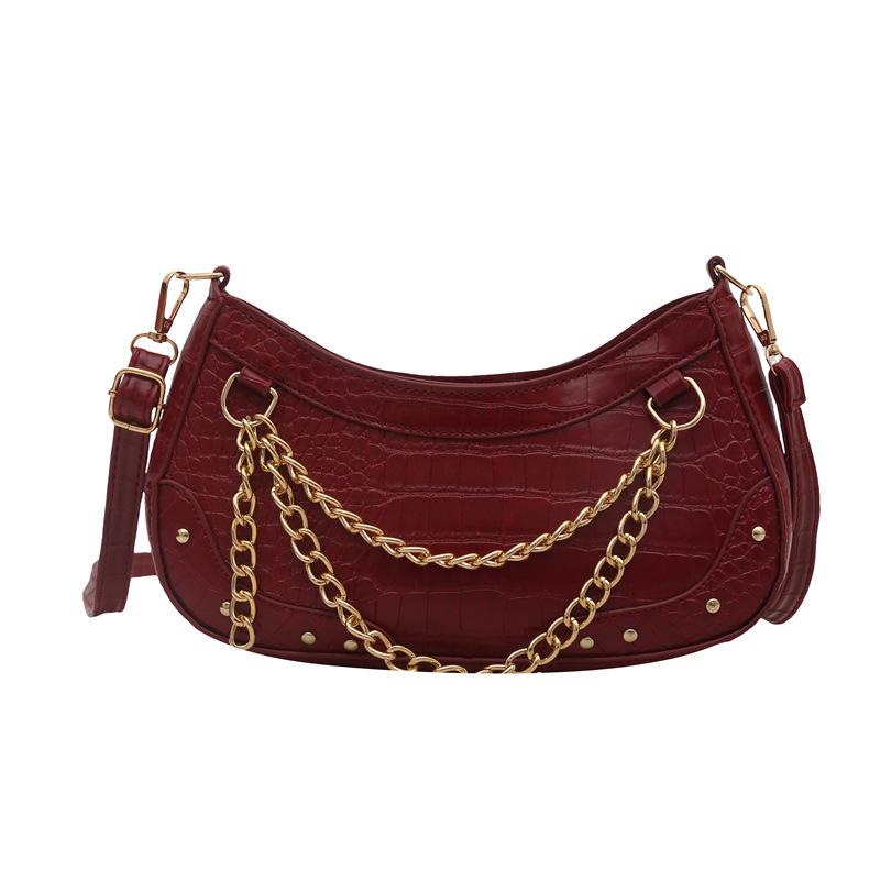 This year, the popular women's chain shoulder women's bag 2025 new Korean version of the versatile foreign style fashion shoulder underarm women's bag